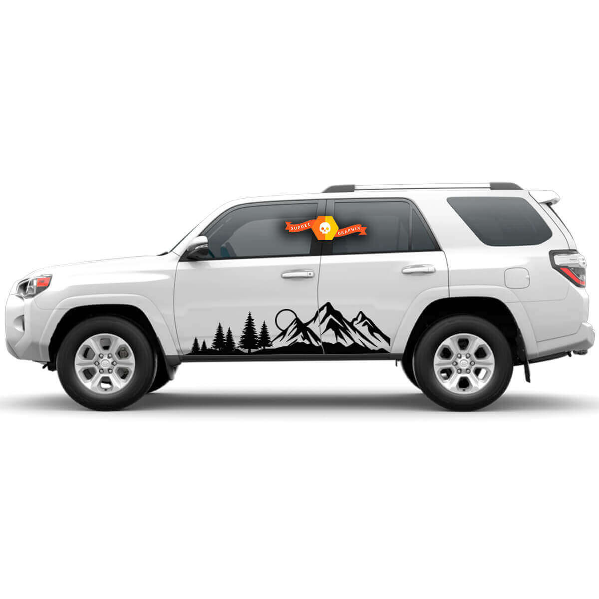 Bergwald Seiten Tür Vinyl Aufkleber Set für Toyota 4Runner