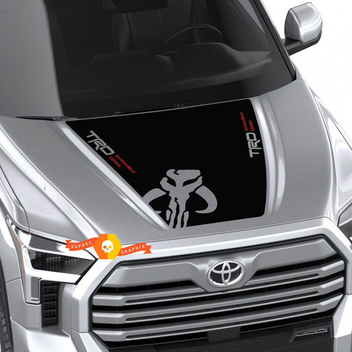 New Toyota Tundra 2022 Hood TRD SR5 Mandalorianer Wrap -Aufkleber -Aufkleber -Grafik Supdec Design