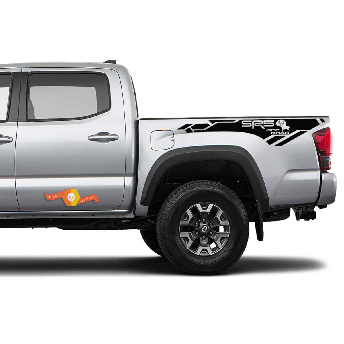 Paar Toyota Tacoma 2016 2022 SR5 OFF ROAD Elch Bett Vinyl Aufkleber Grafiken
