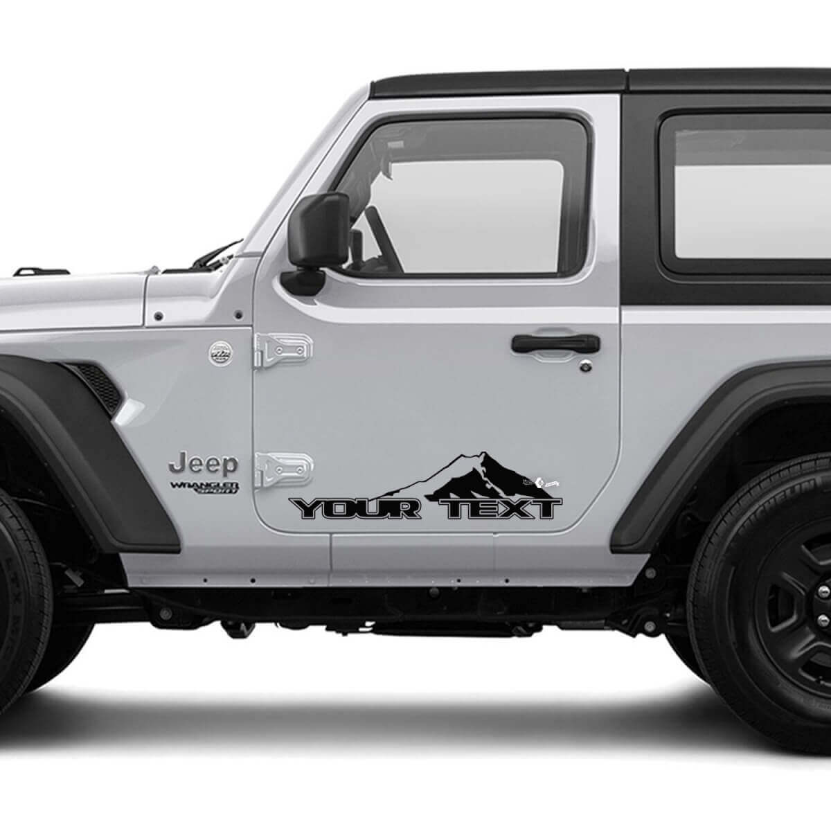 2 Neue JEEP Wrangler Tür Aufkleber Sticker Berge Seiten Grafik Aufkleber
