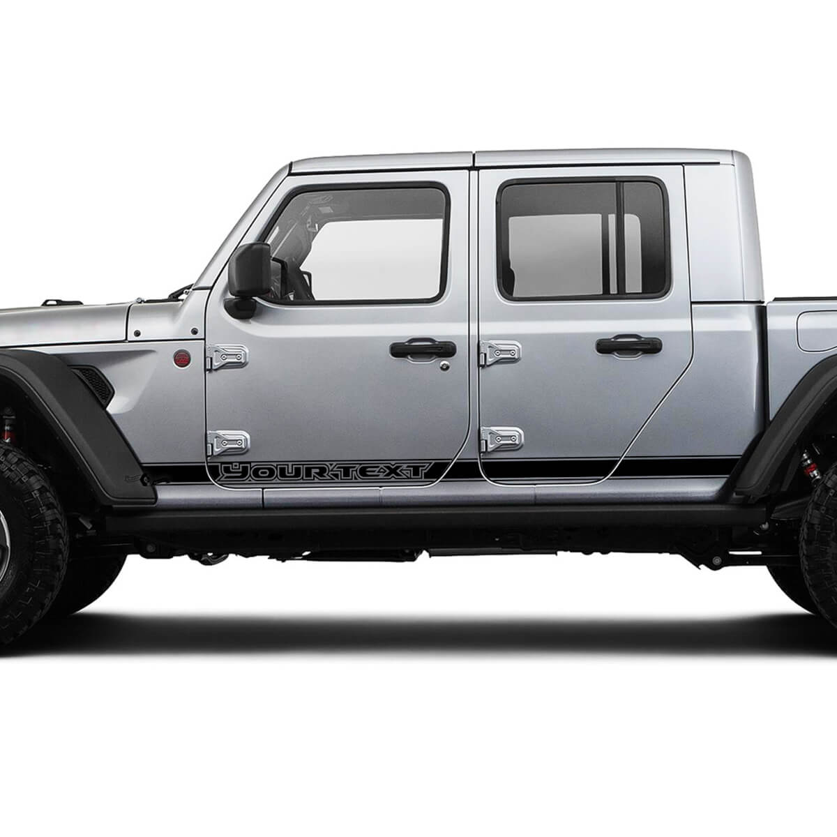 Paar Rocker Panel Türen Jeep Gladiator 2019 2020 2021 für beide Seiten Vinylgrafik Aufkleber
