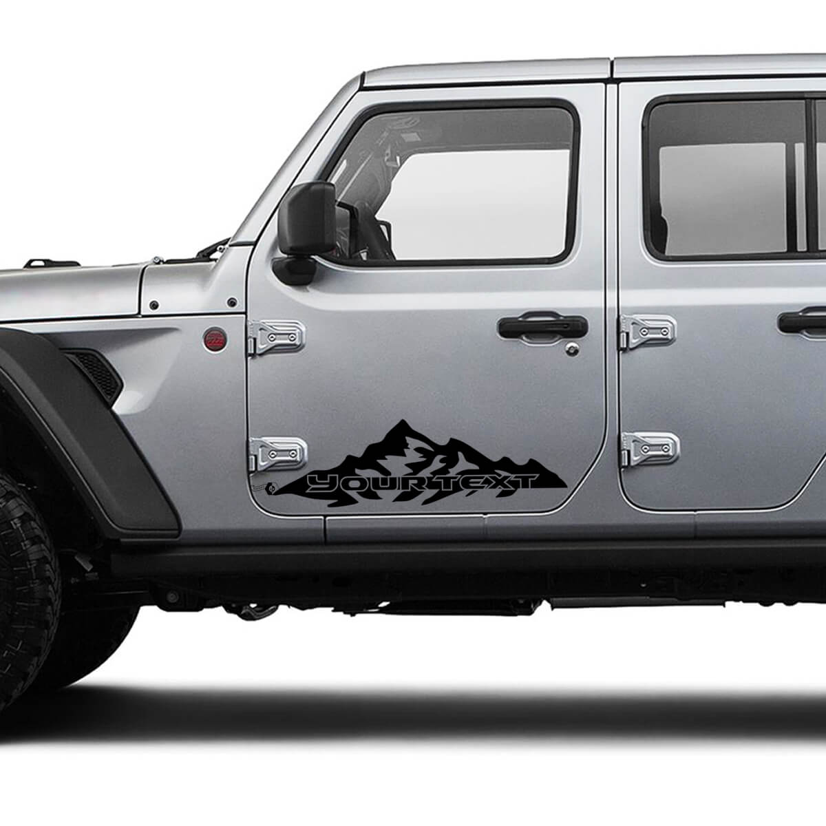 Mountains Tür kundenspezifische Schrift Vinyl-Grafik-Aufkleber für Jeep Gladiator