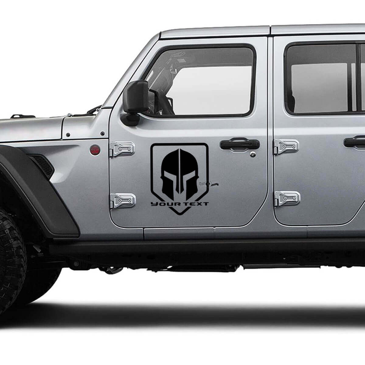 Spartanischer Helm Tür Vinylaufkleber für Jeep Wrangler oder Gladiator