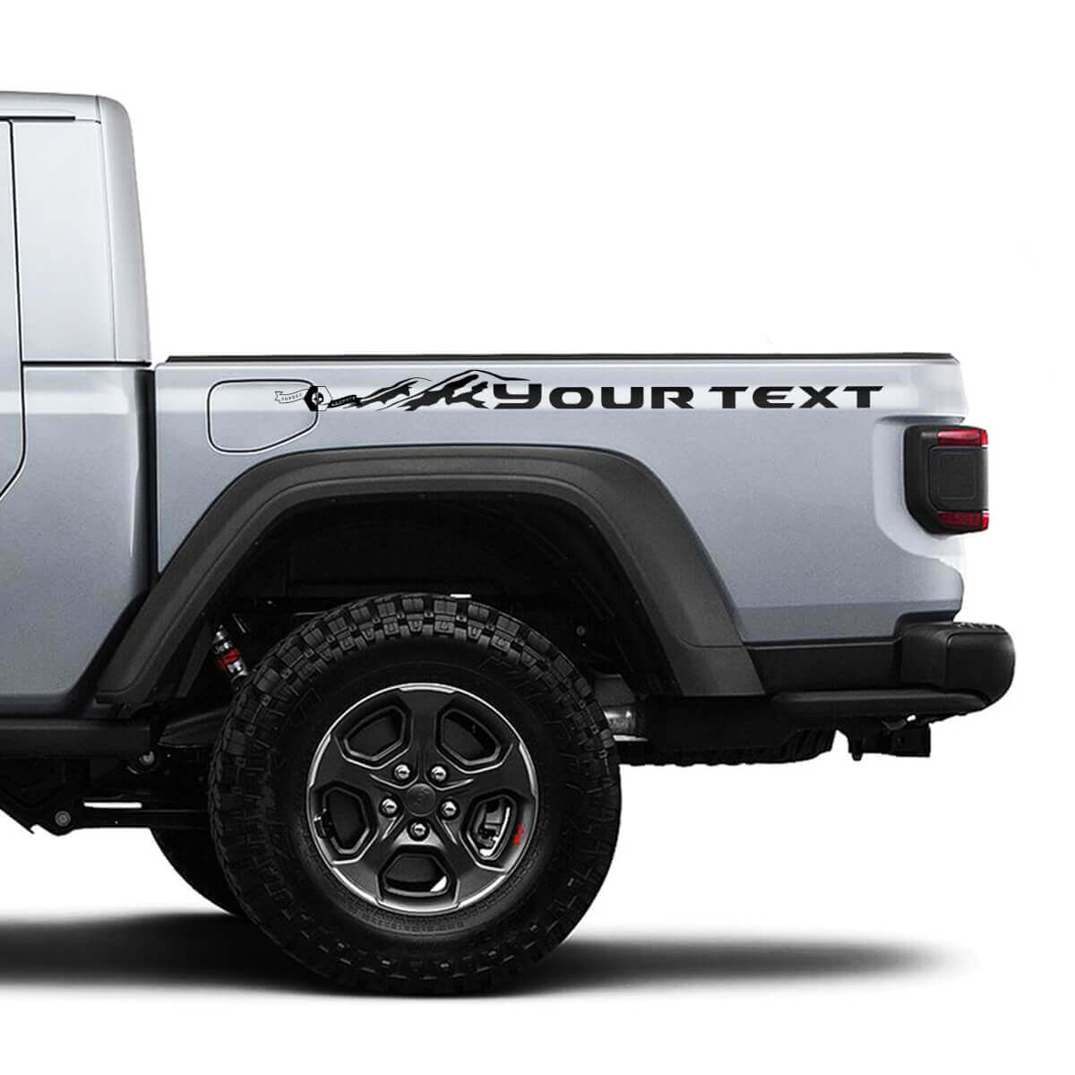 Paar Jeep Gladiator Bett Berge Vinyl Grafiken Aufkleber
