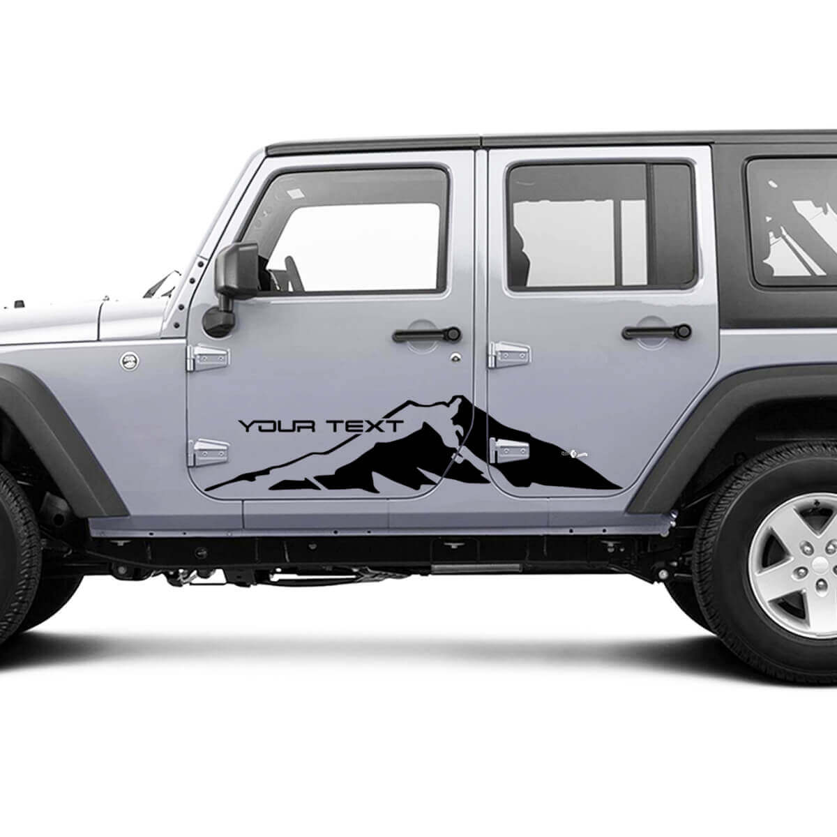 2 Neue JEEP Wrangler Unlimited 4-Türer Aufkleber Aufkleber Berge Seiten Grafik Aufkleber
