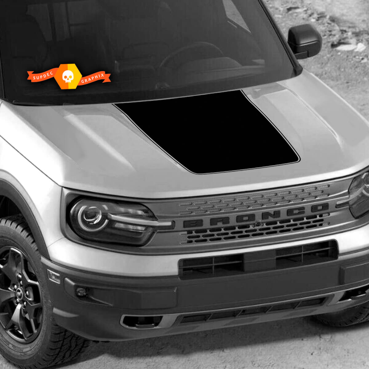 NEU FORD BRONCO 2021 2022 Logo Motorhaube Vinyl Aufkleber -Aufkleber -Grafik