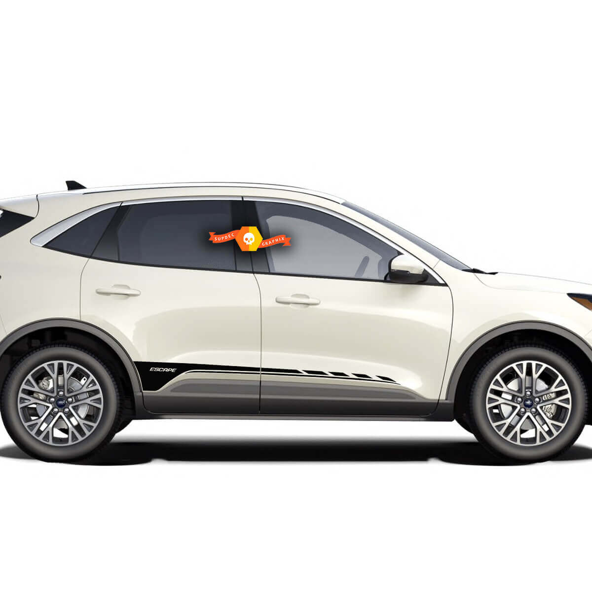 Paar Ford Escape 2020 - 2022 Türen Streifen Seitenschweller Vinyl Aufkleber Grafik

