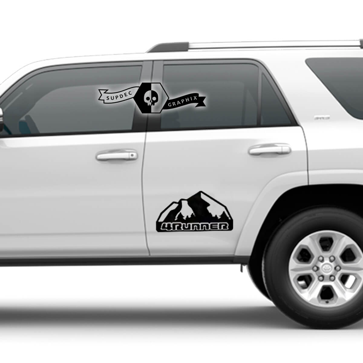 Paar Jeep Gladiator USA Flagentür Gladiator Rocker Panel Vinyl Graphics Decal Sticker