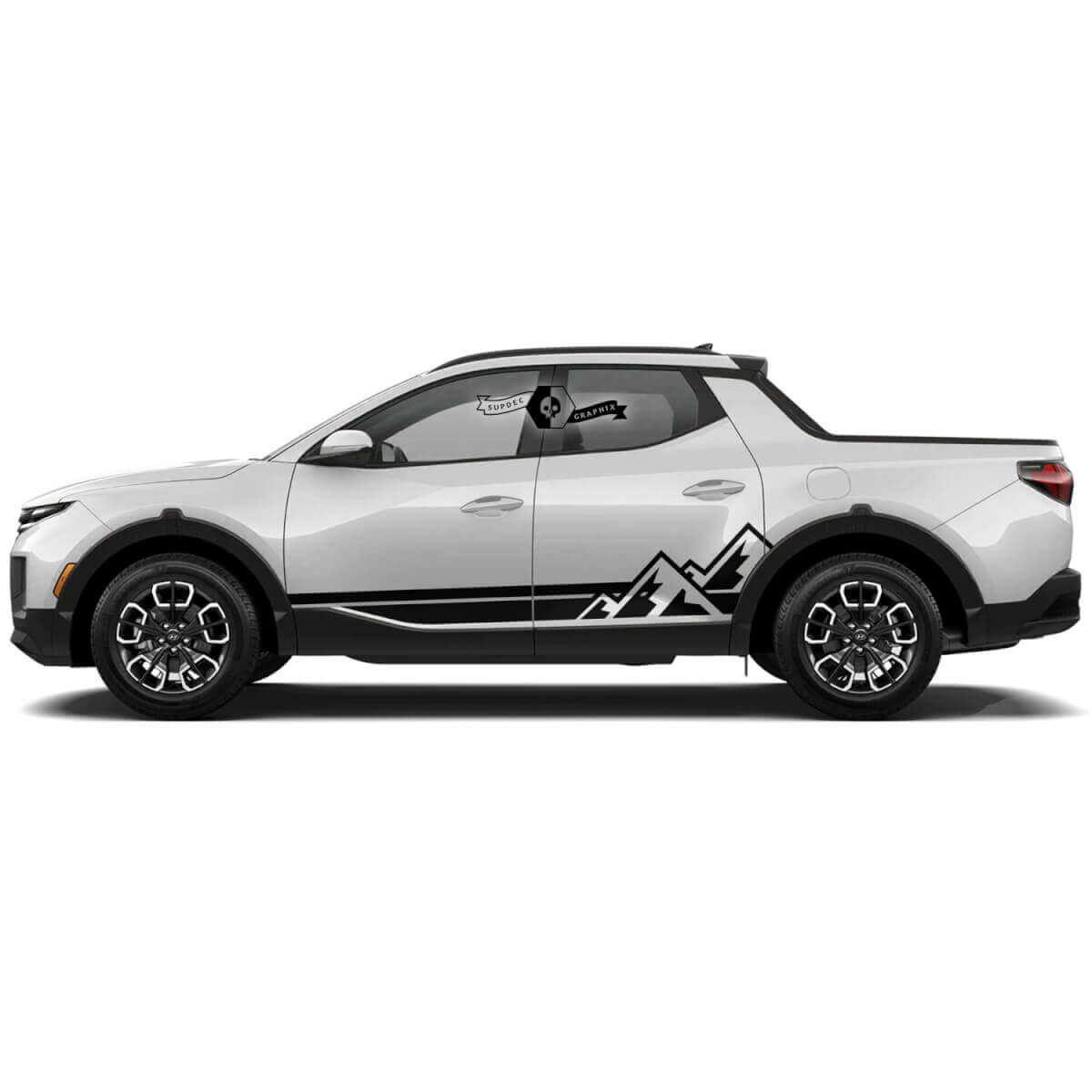 Mountain Side Streifen Vinyl-Aufkleber-Set für Hyundai Santa Cruz