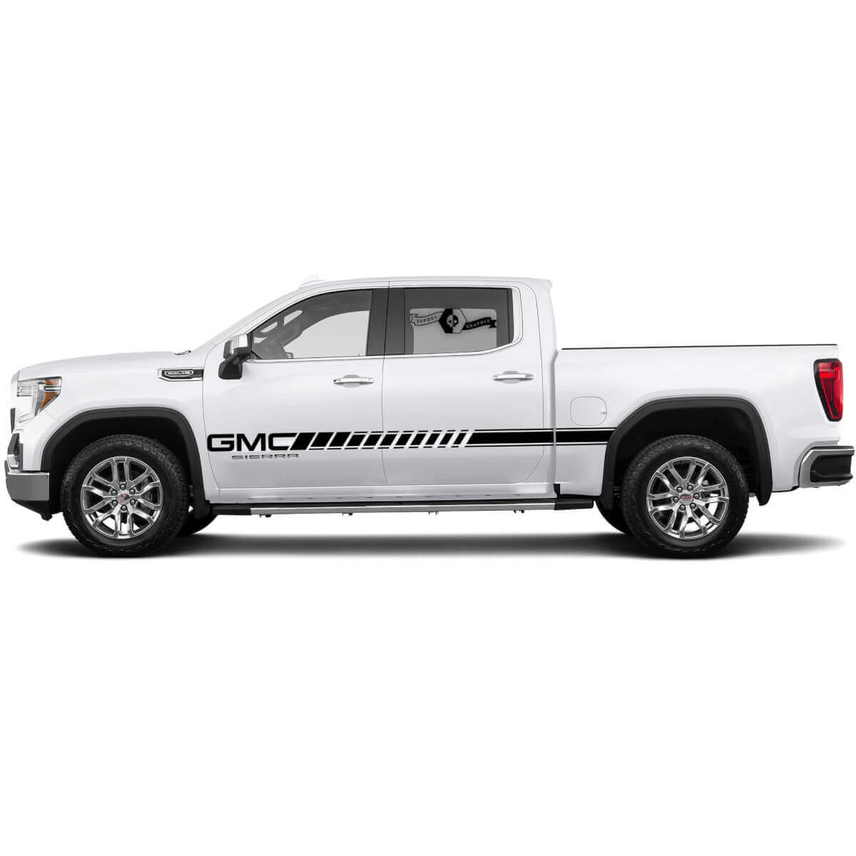 Aufkleber Seitenstreifen-Kit für GMC Sierra 1500 Türen Seiten-Vinyl-Aufkleber Grafik
