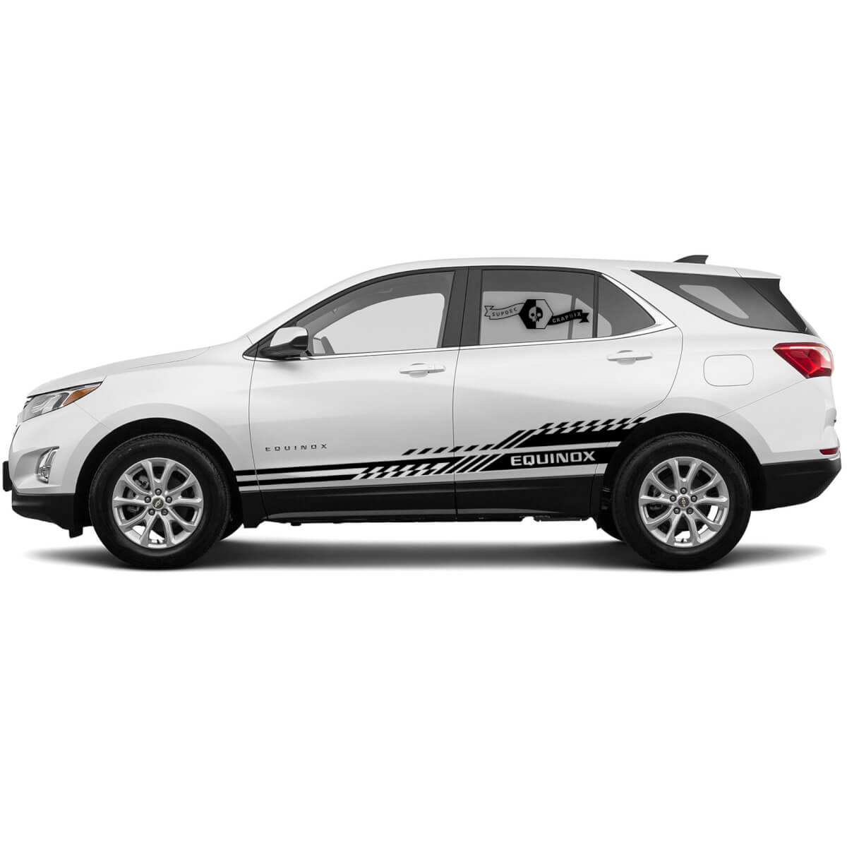 Paar 2021 Seitenstreifen Chevrolet Equinox Rocker Panel Grafikabziehbilder Vinyl -Aufkleberaufkleber