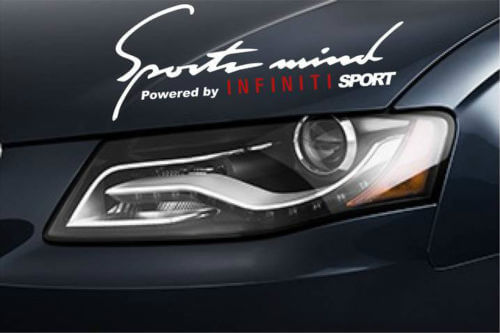 Sports Mind Powered by Infiniti Sport Vinyl Aufkleberset für Infiniti Fahrzeuge