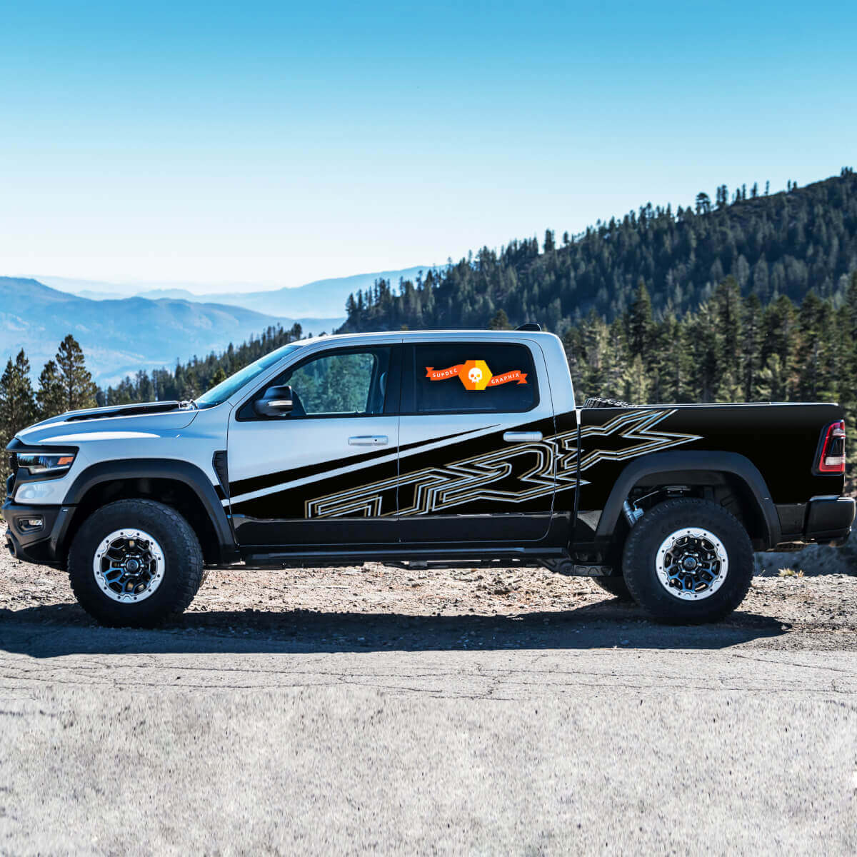 TRX-Stil Seitenaufkleber-Set für Dodge Ram 1500 Rebel/TRX