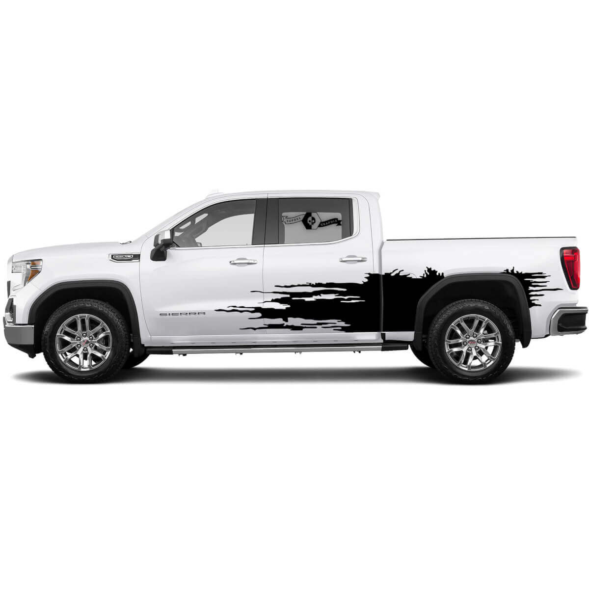 Aufkleber Mud Splash Kit für GMC Sierra 1500 Türen Seitenaufkleber Grafik
