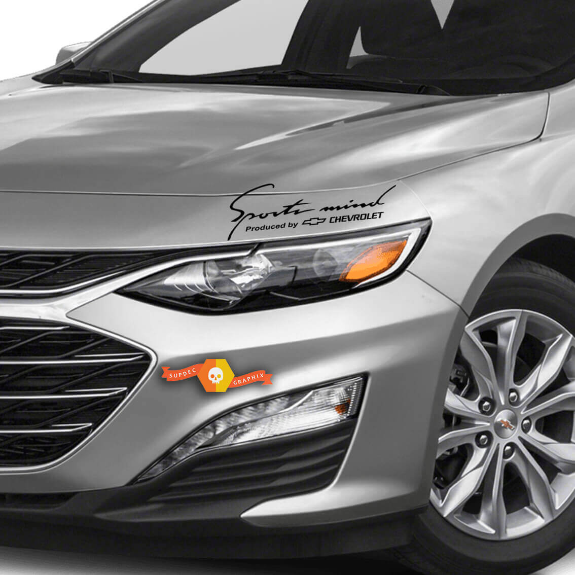 2 Sports Mind Produziert von Chevrolet Racing Aufkleber 2