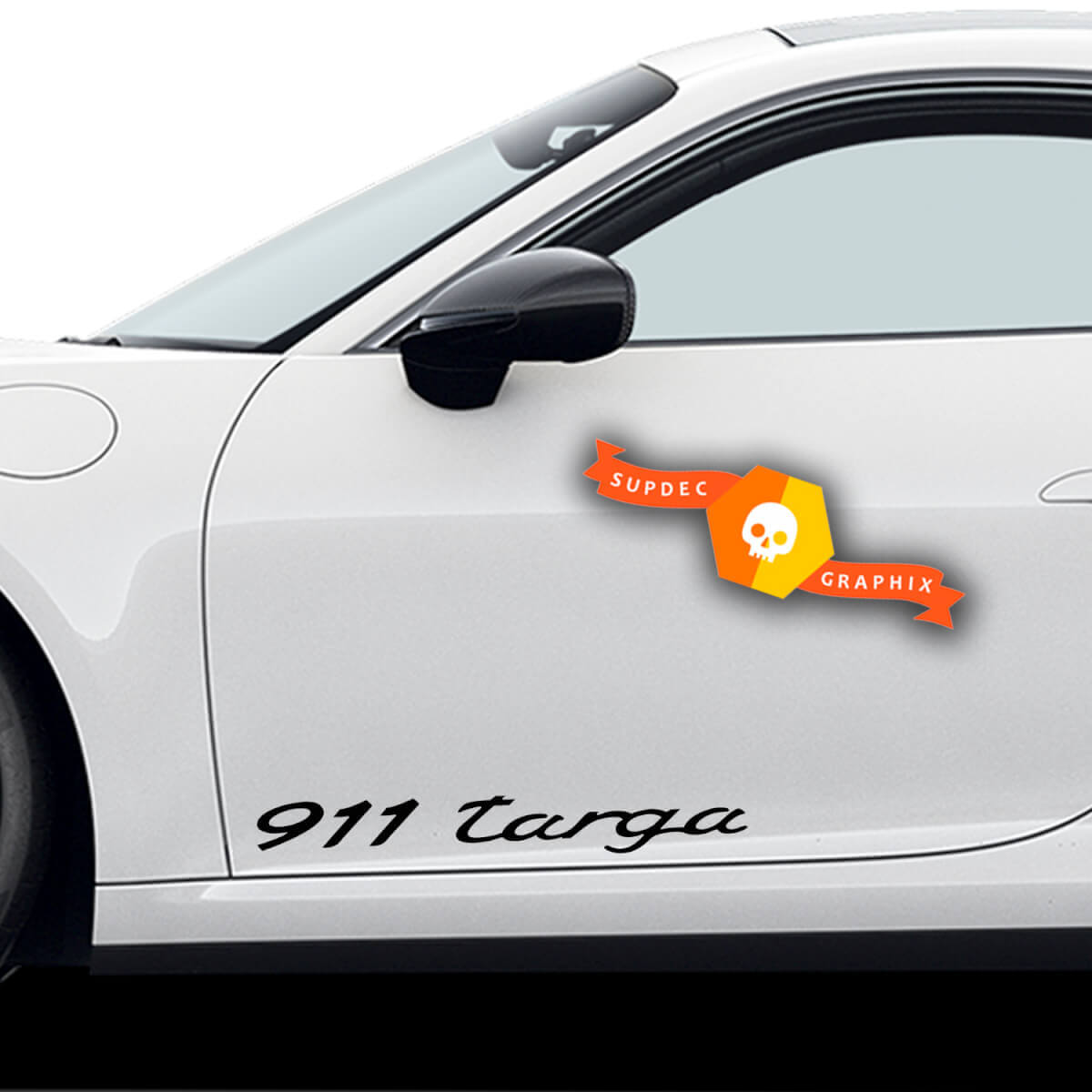 Paar Porsche Aufkleber 911 Targa Porsche Türen Seitenaufkleber
