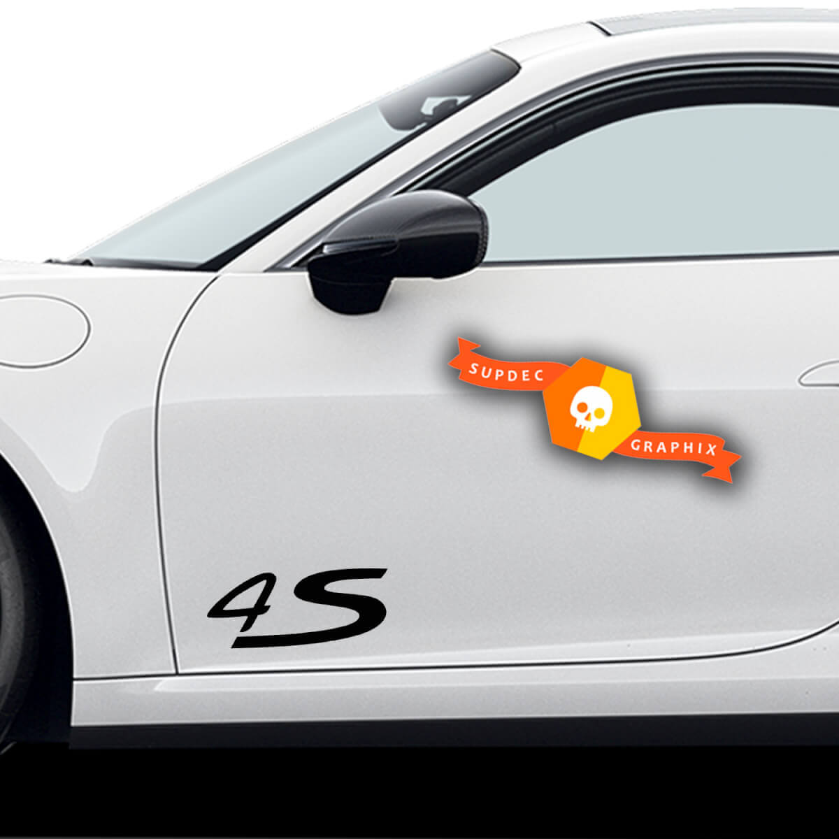 Paar Porsche Aufkleber 4S Porsche Turbo Türen Seitenaufkleber
