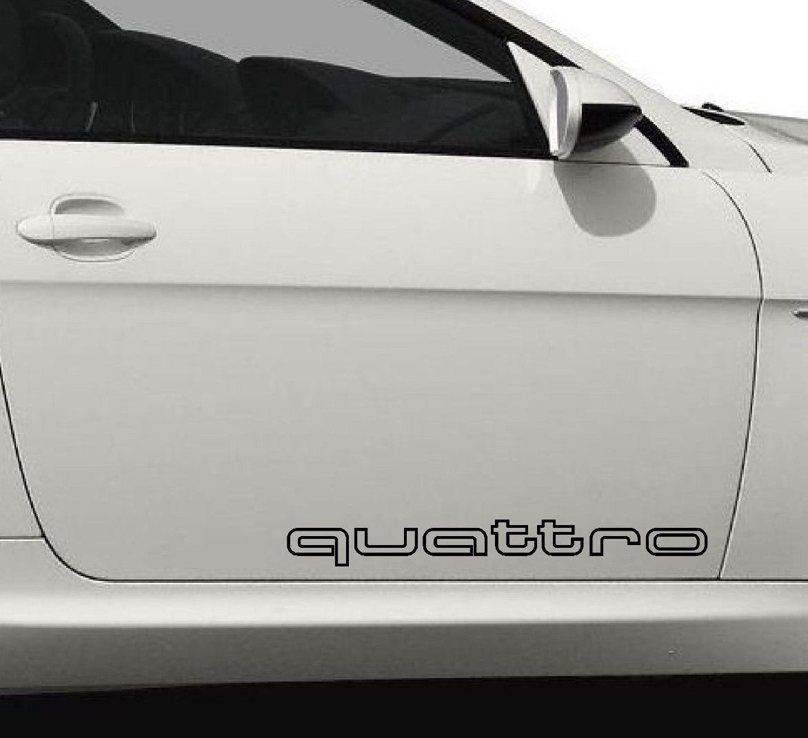 2 Quattro skizzierte Audi A3 A4 A6 A8 RS3 RS4 -Aufkleberabziehbilder