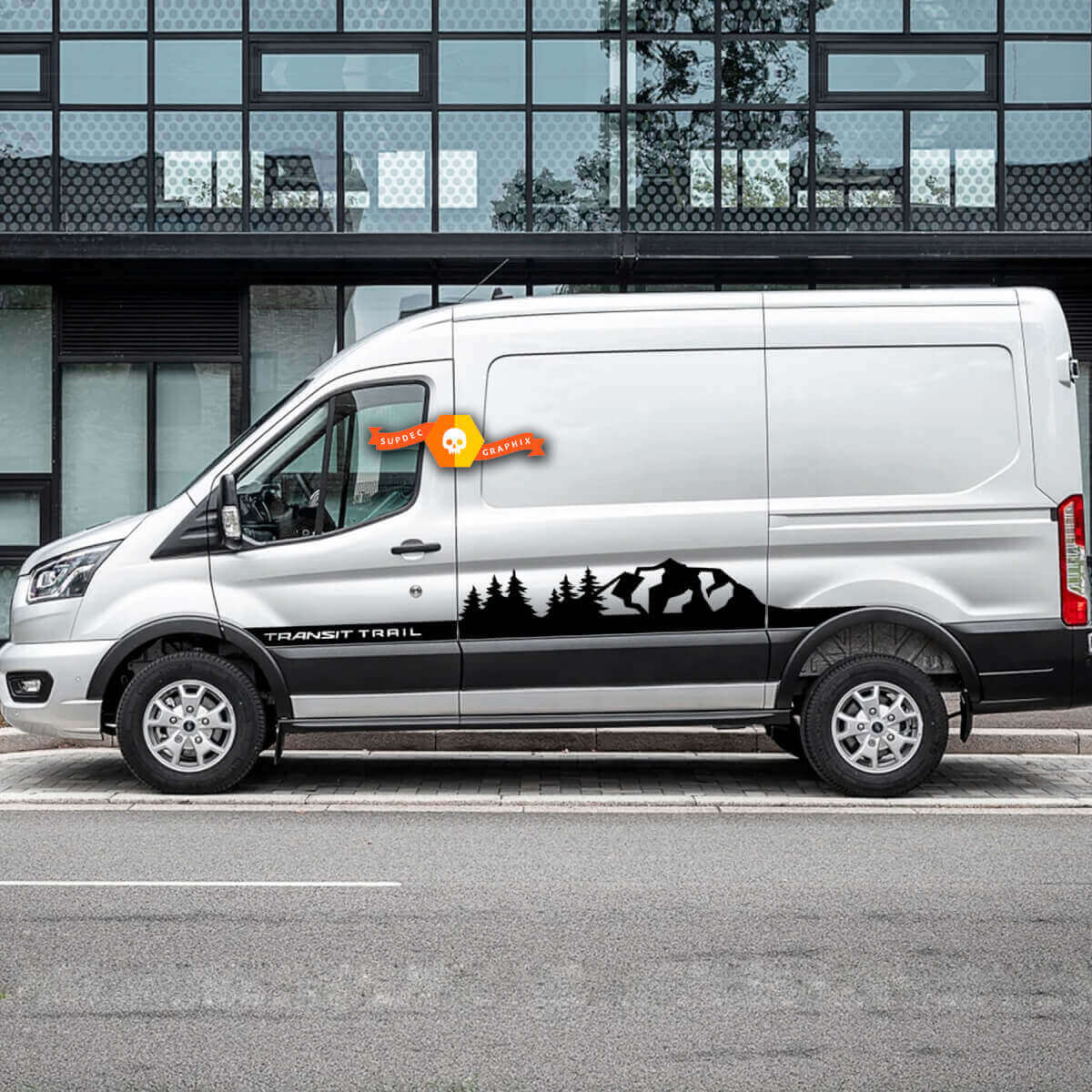 Mountain Forest Style Seitenstreifen Vinylaufkleber Decals für Musclecar Transit
