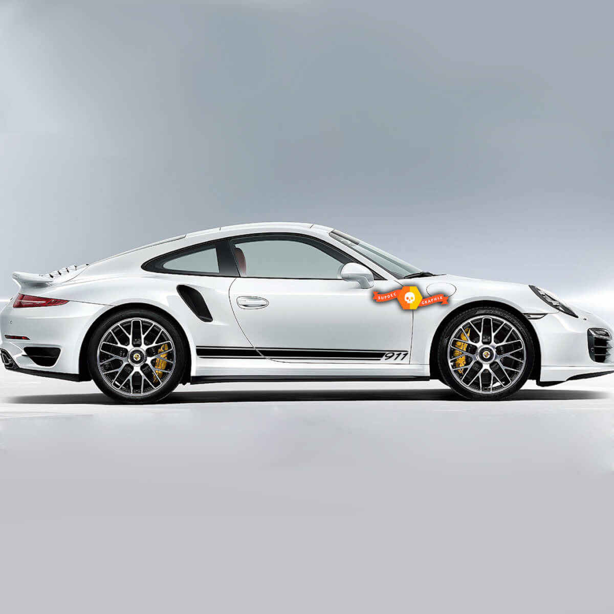 Paar Porsche 911 Side Decal Rocker Panel Stripes Türen Kit Aufkleber