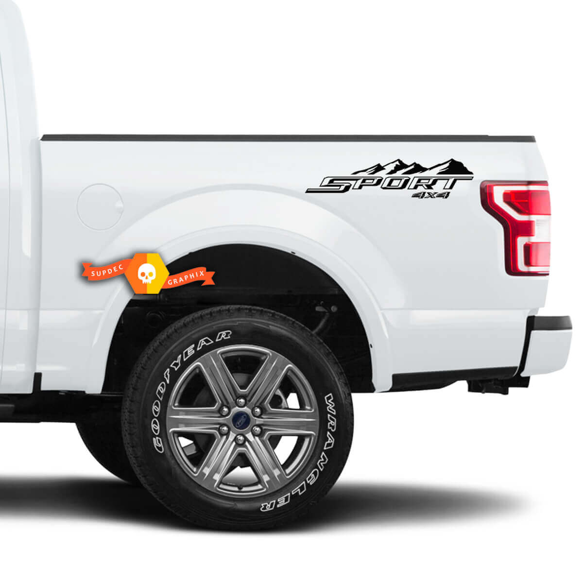 Paar Sport 4X4 Mountain Aufkleber für Musclecar truck F250 F350 Super Duty Truck Aufkleber Aufkleber Vinyl
