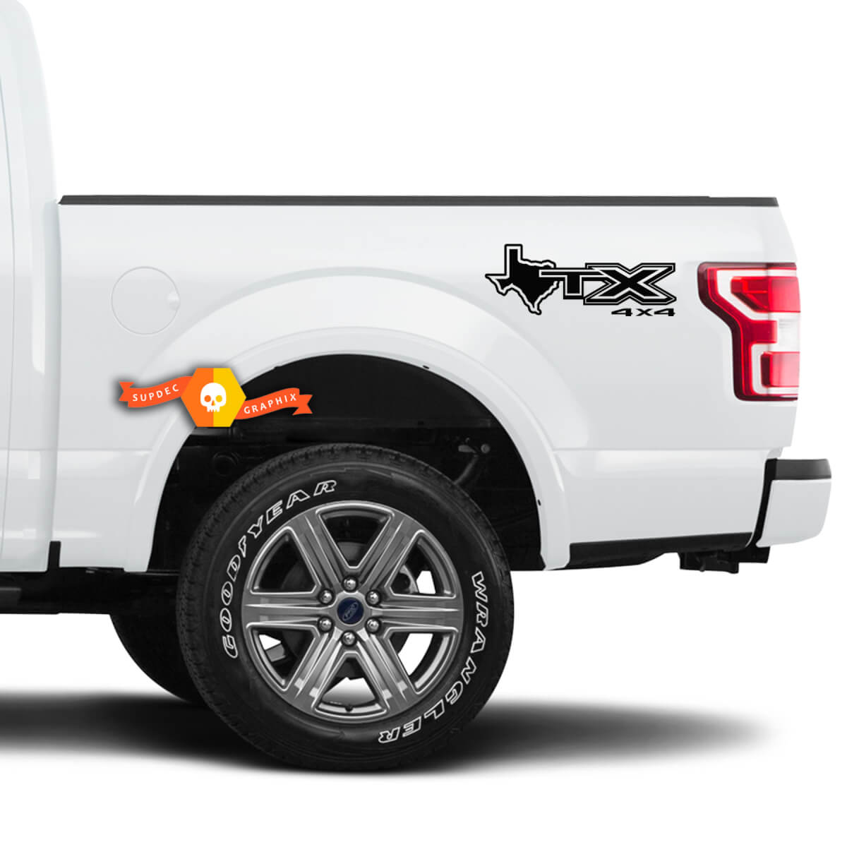 Paar STX Texas 4X4 Mountain Aufkleber für Ford F150 F250 F350 Super Duty Truck Aufkleber Vinyl
