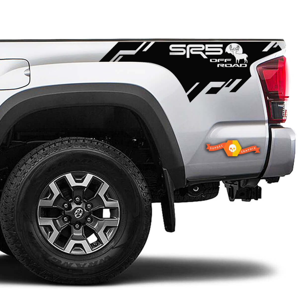 SR5 Off Road Deer Bedside Vinyl-Aufkleber für Toyota Tacoma