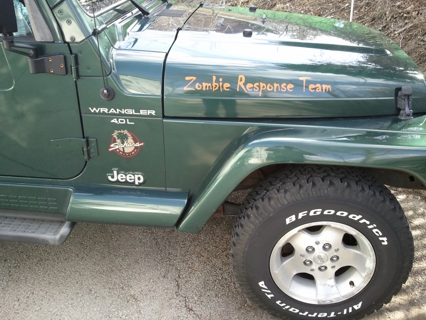 Jeep Rubicon Zombie Response Team Wrangler Aufkleber Aufkleber