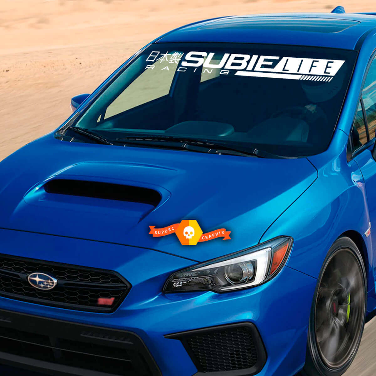Frontscheibenbanner Forester Sti Subielife Vinyl Aufkleber Decal Grafik Rallye-Logo STI passend für Suba WRX Impreza Outback
