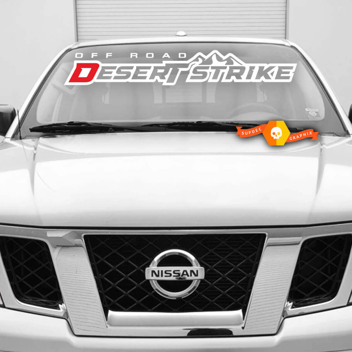 Offroad Desert Strike Windschutzscheiben Vinyl-Aufkleber für Nissan Desert Runner