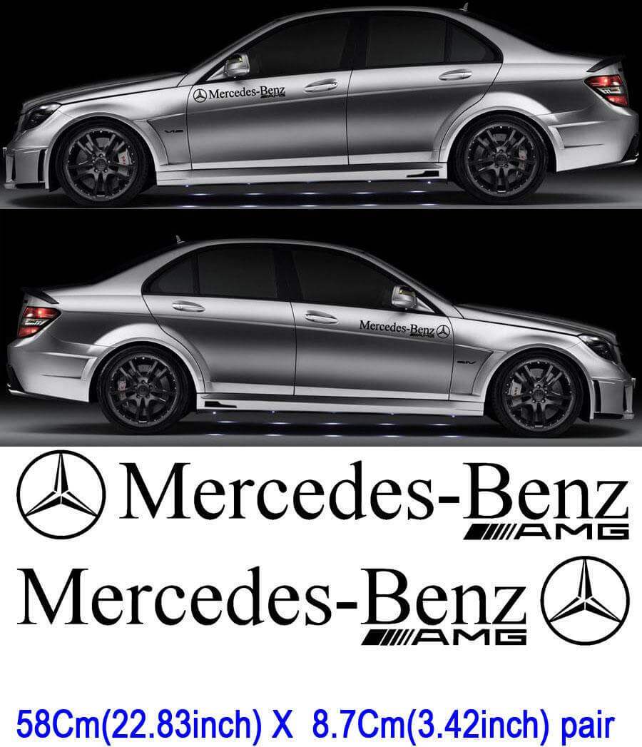 2 Mercedes Benz Motorsport Aufkleber Aufkleber CAR AMG C63 E63 SLK SL6
