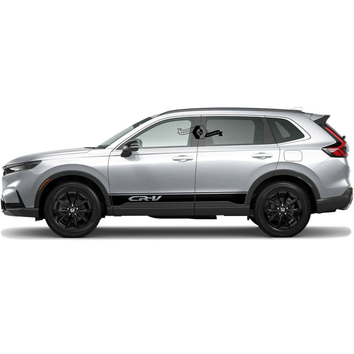 2x Honda CR-V  2020 2021 2022 2023 Seitliche Rocker Panel Streifen Vinyl Solid Aufkleber Logo Grafiken
