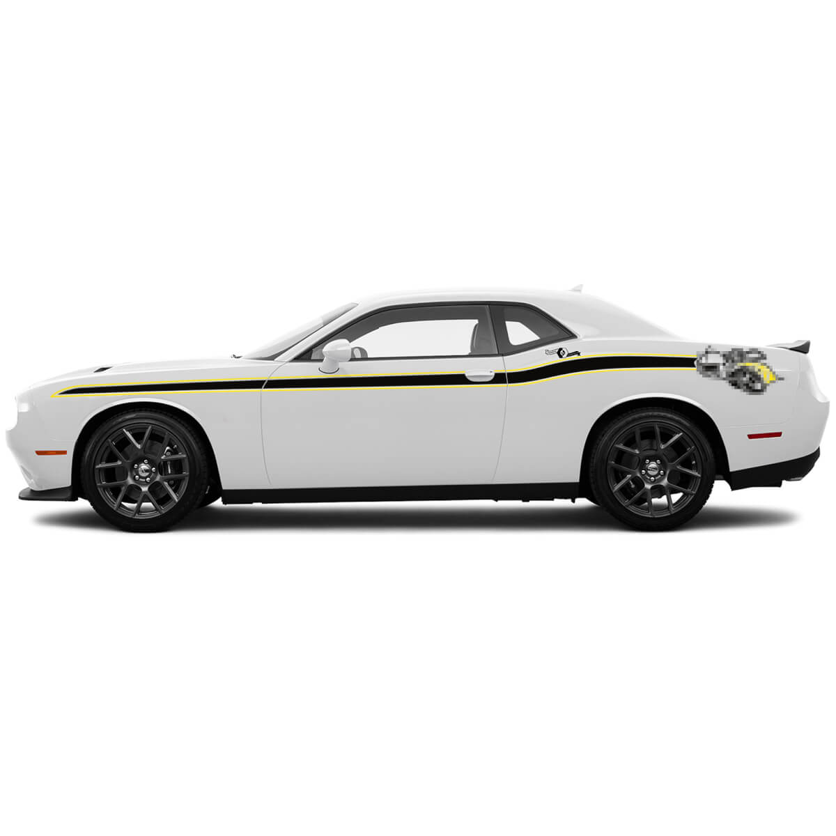Rumble Bee Stil Streifen Seiten Vinyl Aufkleber für Dodge Challenger