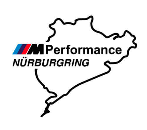 2 Stück Nurburgring M Performance Style Seiten Vinyl Aufkleber Set für BMW