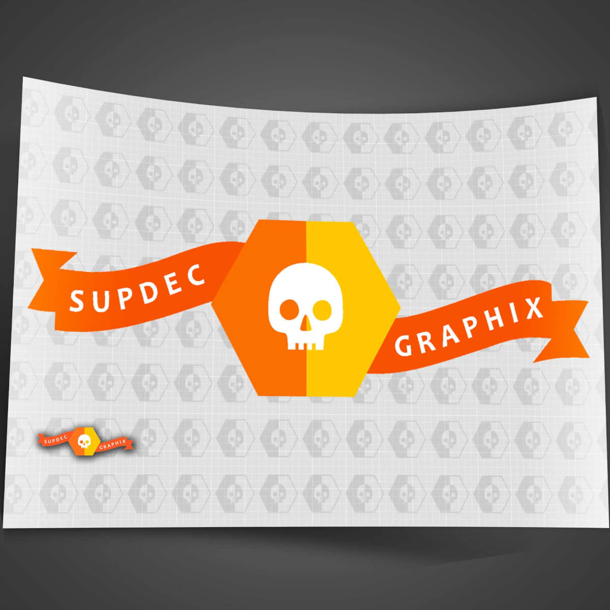 SupDec GraphiX-Logo Aufkleber in jeder Größe
