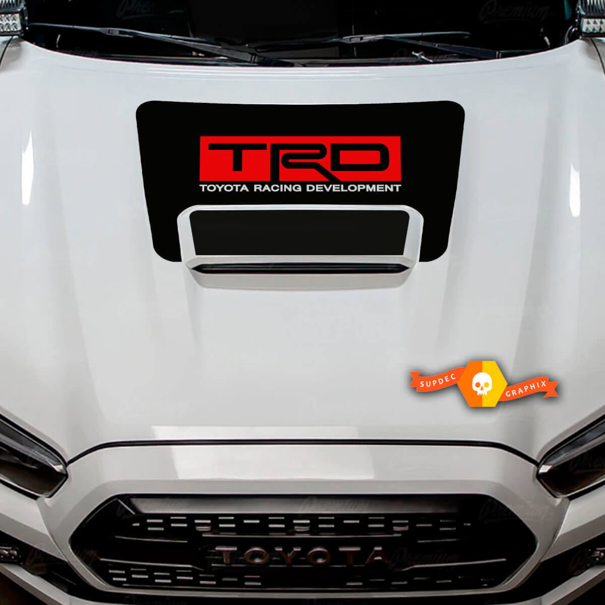 Toyota TACOMA 2016-2023 TRD Pro Motorhauben-Lufteinlass Aufkleber Decal Grafiken 2 Farben
