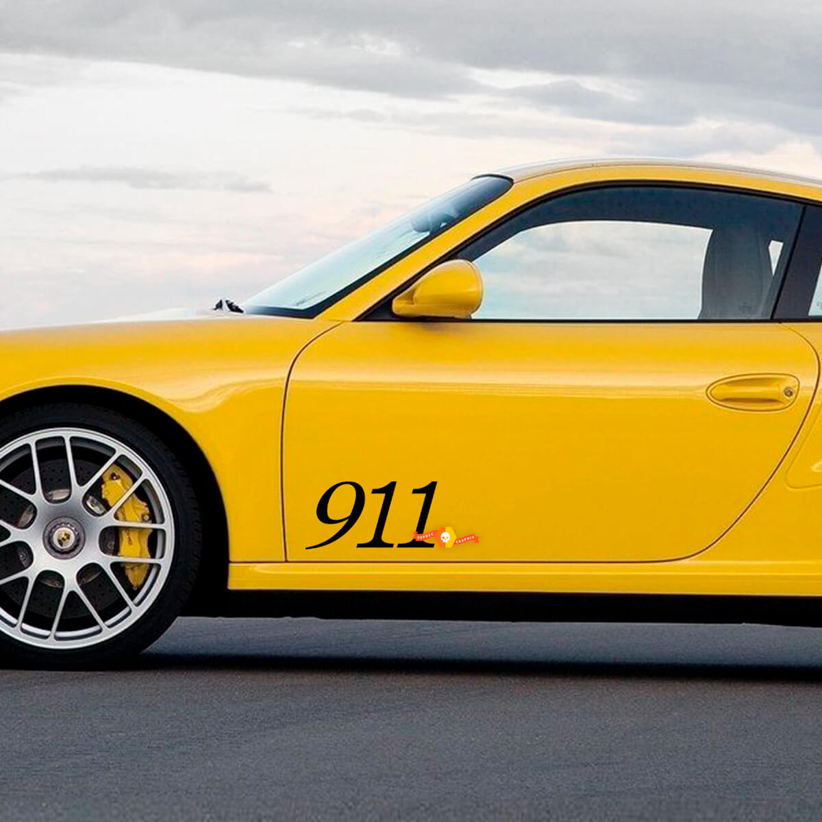 2x Porsche Aufkleber Porsche 9ff Signature Side Doors Aufkleber Aufkleber