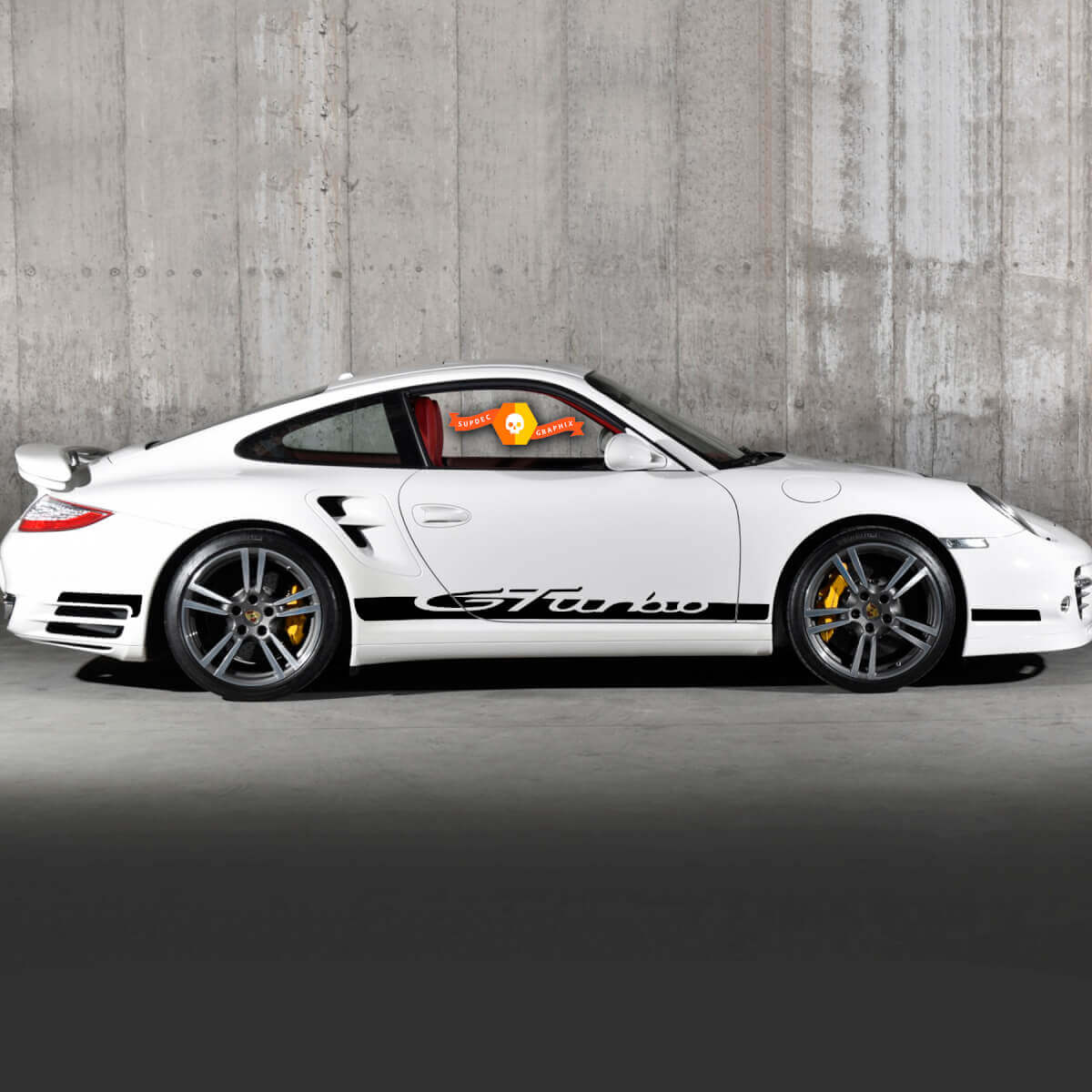 Paar Porsche Gturbo Side Decal Rocker Panel Stripes Türen Kit Aufkleber

