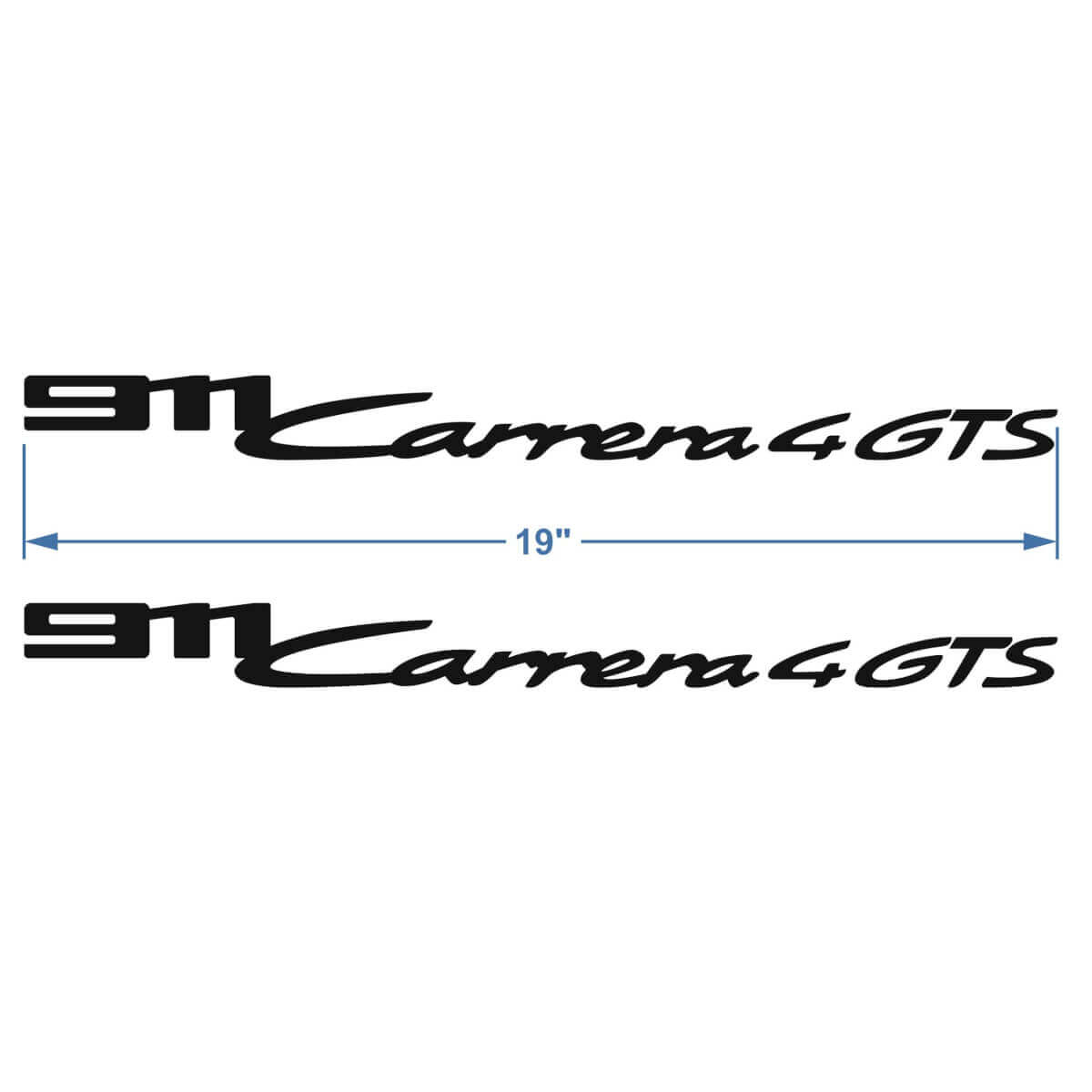 2x Porsche Porsche 911 Carrera 4 GTS Signature Seitentüren Aufkleber Aufkleber
