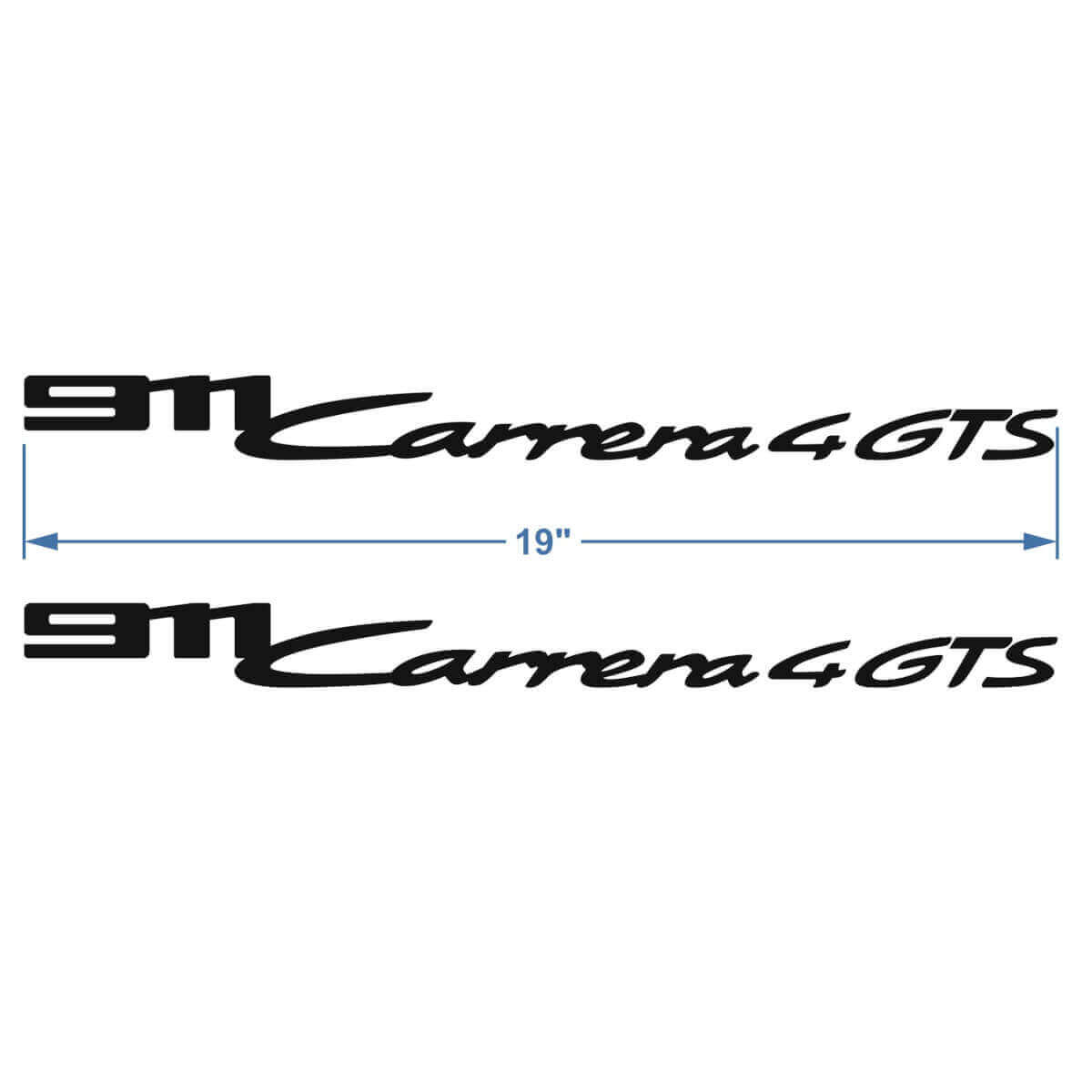2x Porsche Porsche 911 Carrera 4 GTS Signature Seitentür Aufkleber Sticker
