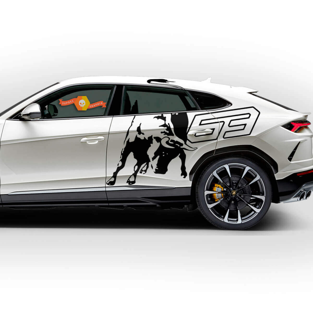 Seitentür Folien-Logo Splash Vinyl-Aufkleber Grafiken für Lamborghini Urus