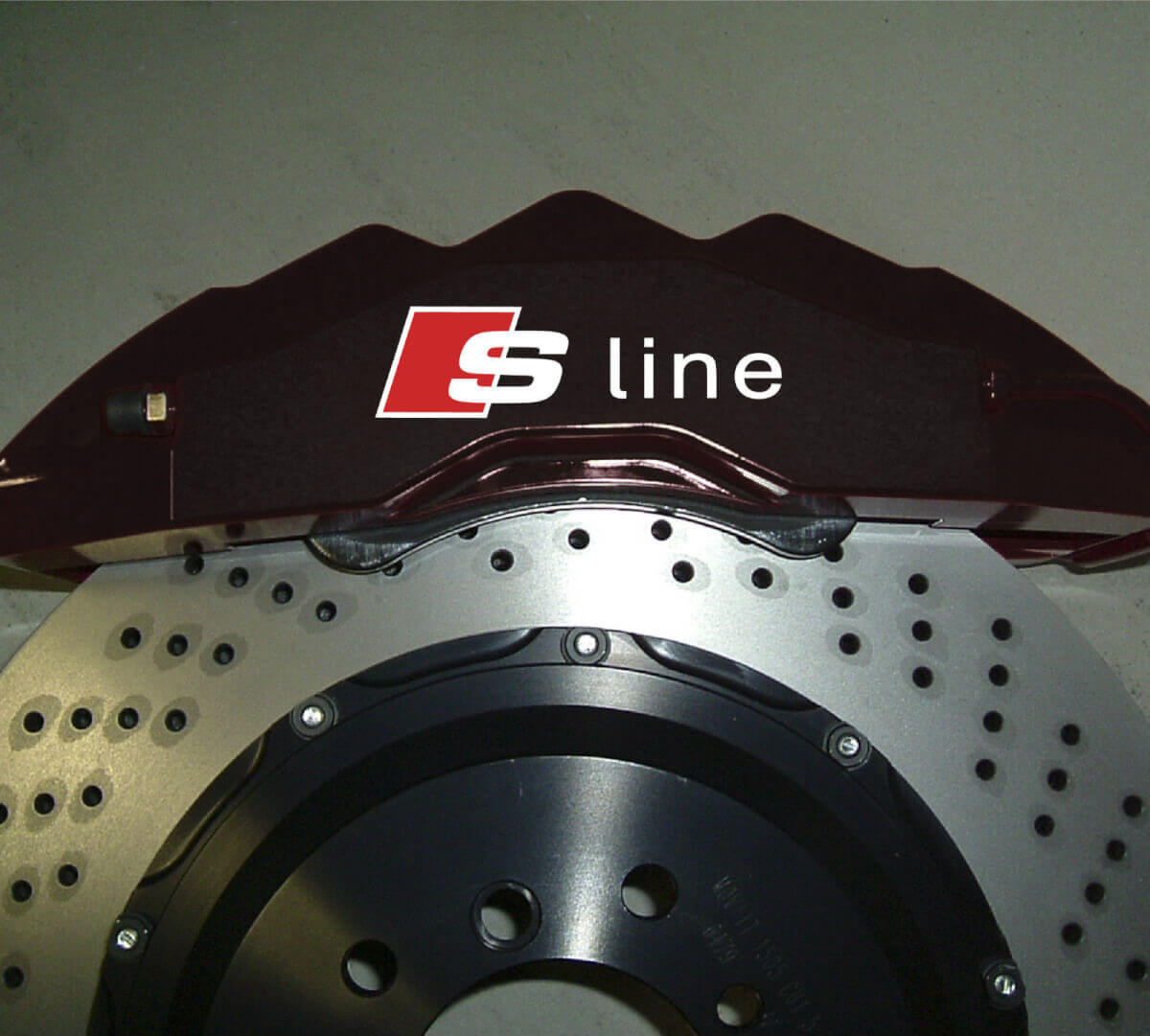 S-Line Style Bremssattel Vinyl-Aufkleber Set 6 Stück für Audi Fahrzeuge