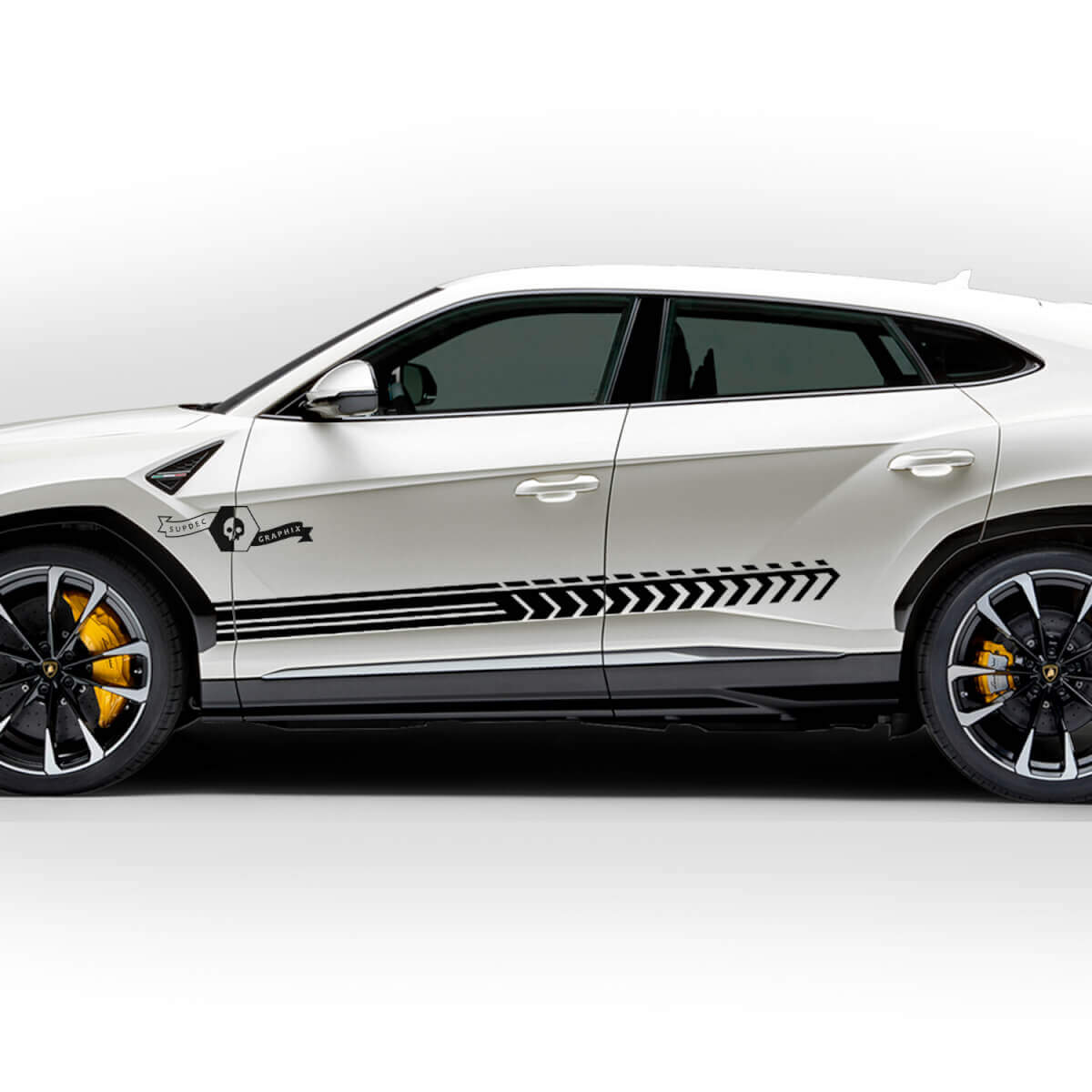 Paar Lamborghini Urus 2021 2022 2023 Seitentüren Streifen Vinyl Aufkleber Grafiken

