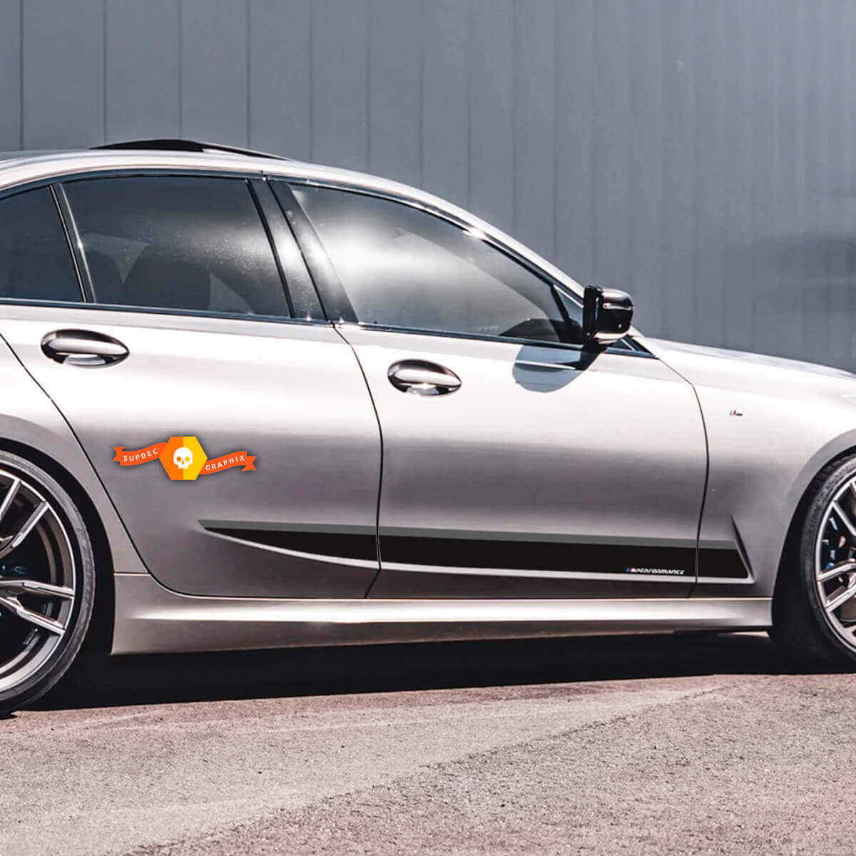M Performance Streifen Seiten Vinyl-Aufkleber für BMW 3er G20/G21 2018-heute