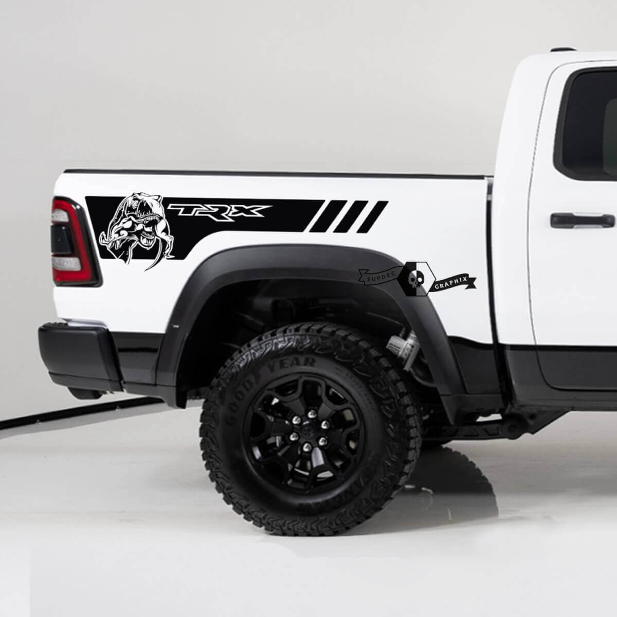 2x Dodge Ram TRX Rebel 2022 2023 1500 Bed Side Stripe TRX Truck Vinyl Aufkleber Aufkleber Grafik
