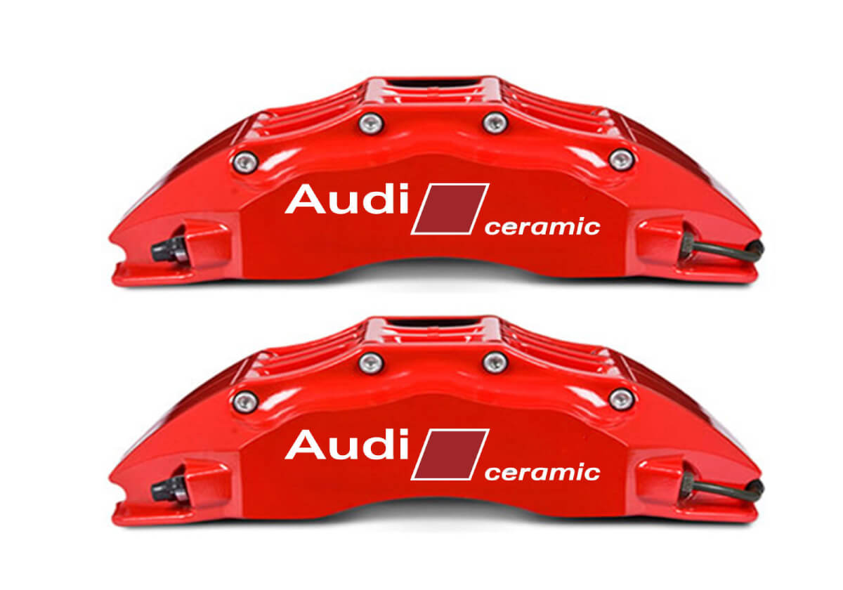 Audi Keramik-Bremssattel-Aufkleberset für Audi Fahrzeuge