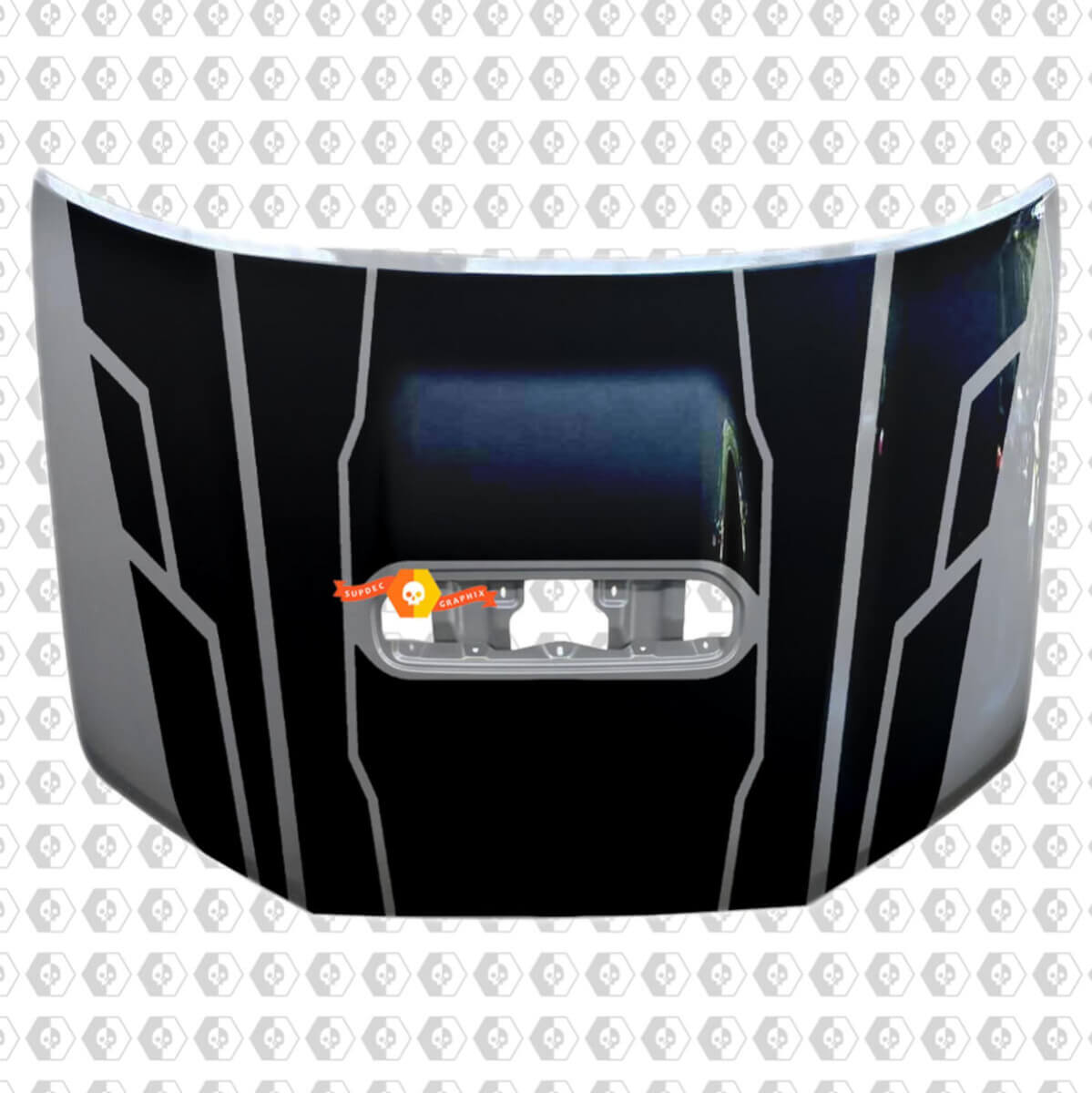 TRD 4Runner Motorhauben-Aufkleber mit Lufthutzenstreifen Vinyl-Sticker 5. Generation Toyota 4Runner
