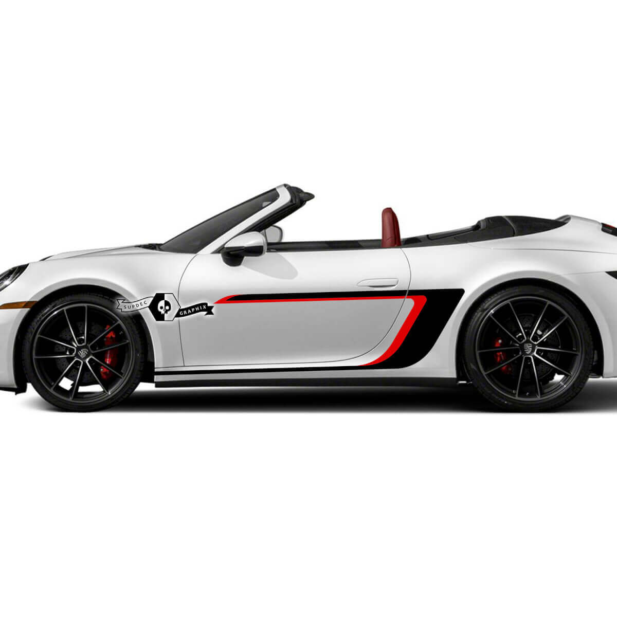 2 Porsche 911 Porsche Carrera 2 Farben Accent Line Seitentüren Kits Wrap Decals Aufkleber
