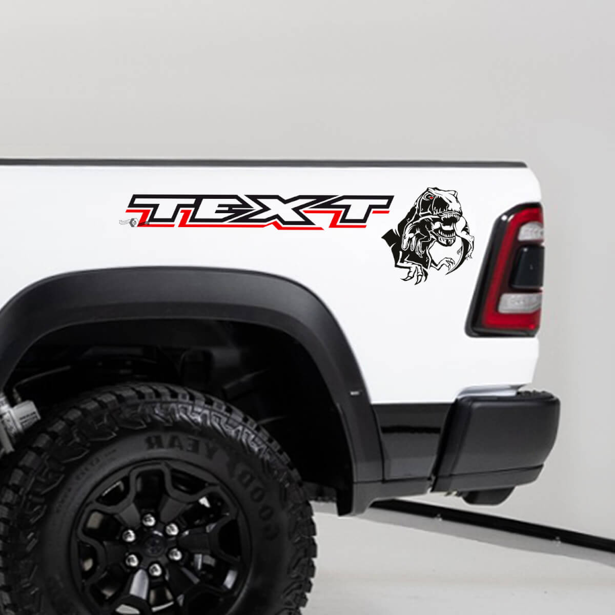 TRX Essender Raptor Bettseiten Vinyl-Aufkleber Set für Dodge Ram TRX 2023
