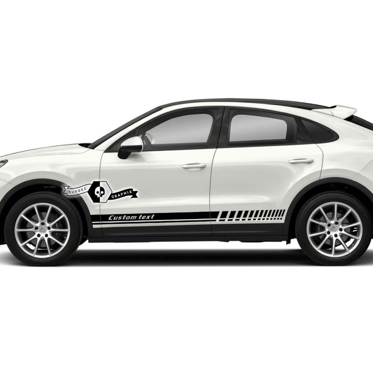 Porsche Cayenne Turbo Side Line Stripes Aufkleber Aufkleber 2003 vorhanden

